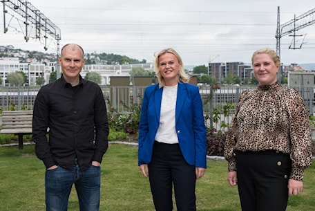 Utenfor lokalene i Drammen